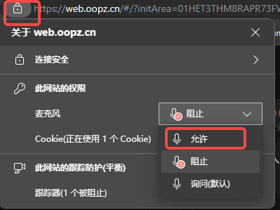Edge 地址栏权限设置